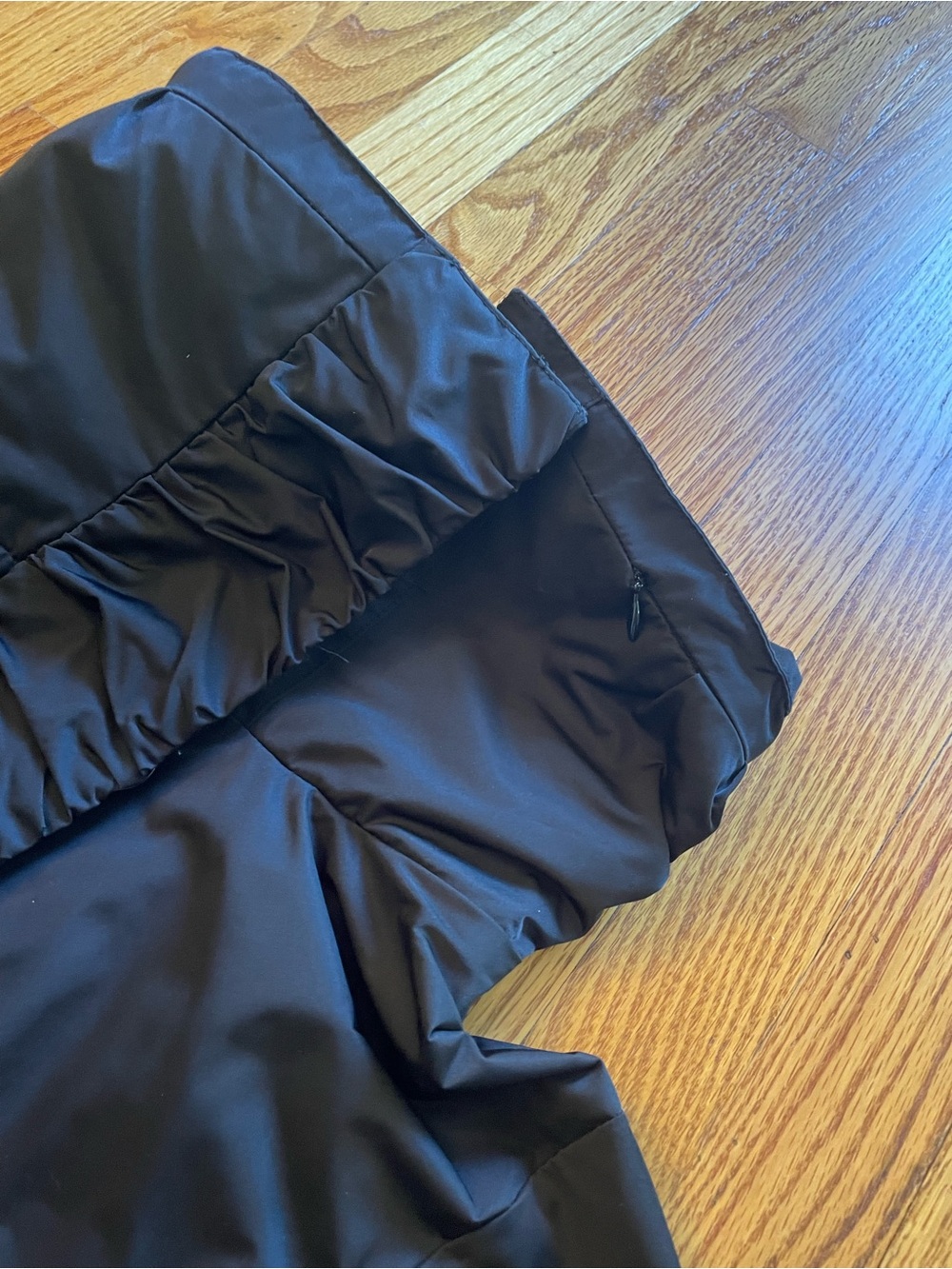 RAINFOREST Black Ruffle-Front Trench Coat - Picture 2 of 6